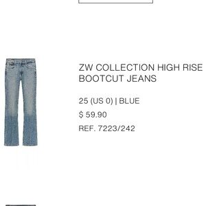 Zara Blue Boot Cut Jeans